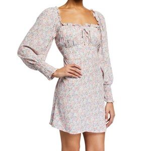 FAITHFULL THE BRAND IRA Mini Dress- Vionette Floral Pink